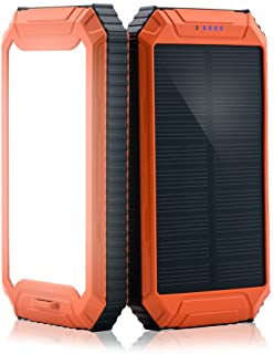 PowerGreen Cargador Solar Power Bank con Linterna 32LED 10000 mAh energía Solar Banco USB Dual batería Externa Unidades para 5 V Dispositivos móviles Digitales